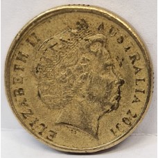 AUSTRALIA 2001 . TWO 2 DOLLARS COIN . ERROR . MULE . MIS-STRIKE